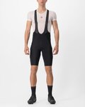 CASTELLI Cyklistické kalhoty krátké s laclem - UNLIMITED THERMAL - černá