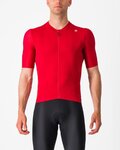 CASTELLI Cyklistický dres s krátkým rukávem - ESPRESSO - červená