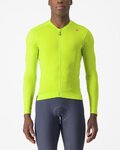 CASTELLI Cyklistický dres s dlouhým rukávem letní - ESPRESSO - žlutá