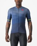 CASTELLI Cyklistický dres s krátkým rukávem - ORIZZONTE - modrá