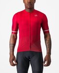 CASTELLI Cyklistický dres s krátkým rukávem - ORIZZONTE - červená