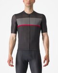 CASTELLI Cyklistický dres s krátkým rukávem - TRADIZIONE - antracitová