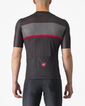 CASTELLI Cyklistický dres s krátkým rukávem - TRADIZIONE - antracitová