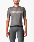 CASTELLI Cyklistický dres s krátkým rukávem - UNLIMITED ENDURANCE - šedá