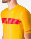CASTELLI Cyklistický dres s krátkým rukávem - UNLIMITED ENDURANCE - žlutá