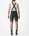 CASTELLI Cyklistické kalhoty krátké s laclem - ESPRESSO W DT - černá