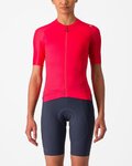CASTELLI Cyklistický dres s krátkým rukávem - ESPRESSO W - červená