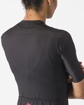 CASTELLI Cyklistický dres s krátkým rukávem - ESPRESSO W - antracitová