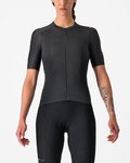 CASTELLI Cyklistický dres s krátkým rukávem - ESPRESSO W - antracitová