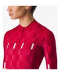 CASTELLI Cyklistický dres s krátkým rukávem - DIMENSIONE - červená
