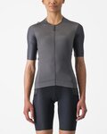 CASTELLI Cyklistický dres s krátkým rukávem - UNLIMITED PRO W - šedá