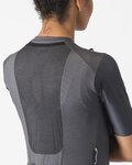 CASTELLI Cyklistický dres s krátkým rukávem - UNLIMITED PRO W - šedá