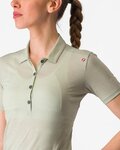 CASTELLI polokošile - MERINO W POLO - zelená