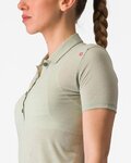 CASTELLI polokošile - MERINO W POLO - zelená