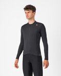 CASTELLI Cyklistický dres s dlouhým rukávem zimní - ESPRESSO THERMAL - antracitová