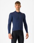 CASTELLI Cyklistický dres s dlouhým rukávem zimní - ESPRESSO THERMAL - modrá