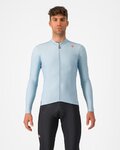 CASTELLI Cyklistický dres s dlouhým rukávem zimní - ESPRESSO THERMAL - světle modrá