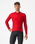 CASTELLI Cyklistický dres s dlouhým rukávem zimní - ESPRESSO THERMAL - červená
