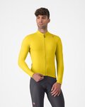 CASTELLI Cyklistický dres s dlouhým rukávem zimní - ESPRESSO THERMAL - žlutá