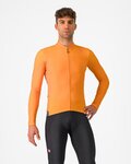 CASTELLI Cyklistický dres s dlouhým rukávem zimní - ESPRESSO THERMAL - oranžová