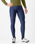 CASTELLI Cyklistické kalhoty dlouhé s laclem - ESPRESSO - modrá
