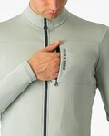 CASTELLI Cyklistický dres s dlouhým rukávem zimní - UNLIMITED TRAIL 2 - světle zelená