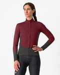CASTELLI Cyklistická zateplená bunda - PERFETTO AIR W - bordó