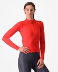 CASTELLI Cyklistický dres s dlouhým rukávem zimní - ESPRESSO THERMAL W - oranžová