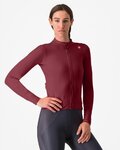 CASTELLI Cyklistický dres s dlouhým rukávem zimní - ESPRESSO THERMAL W - bordó