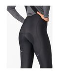 CASTELLI Cyklistické kalhoty dlouhé s laclem - ESPRESSO DT W - černá