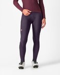 CASTELLI Cyklistické kalhoty dlouhé s laclem - ESPRESSO W DT - fialová
