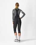 CASTELLI Cyklistické kalhoty 3/4 s laclem - ENTRATA W - černá