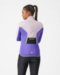 CASTELLI Cyklistická zateplená bunda - UNLIMITED W - růžová/fialová