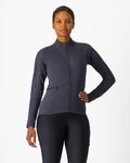 CASTELLI Cyklistický dres s dlouhým rukávem zimní - UNLIMITED TRAIL 2 W - šedá