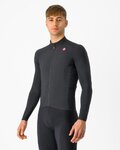 CASTELLI Cyklistický dres s dlouhým rukávem zimní - AERO RACE - černá