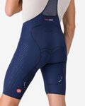 CASTELLI Cyklistické kalhoty krátké s laclem - AERO RACE S - šedá