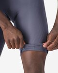 CASTELLI Cyklistické kalhoty krátké s laclem - AERO RACE S - šedá