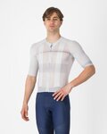 CASTELLI Cyklistický dres s krátkým rukávem - CLIMBER´S A/C - stříbrná/šedá