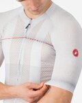 CASTELLI Cyklistický dres s krátkým rukávem - CLIMBER´S A/C - stříbrná/šedá