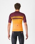 CASTELLI Cyklistický dres s krátkým rukávem - SIMBOLO - žlutá/bordó