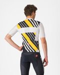 CASTELLI Cyklistický dres s krátkým rukávem - HERITAGE - černá/bílá/žlutá