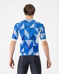 CASTELLI Cyklistický dres s krátkým rukávem - HERITAGE - modrá