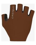 CASTELLI Cyklistické rukavice krátkoprsté - ESPRESSO - hnědá