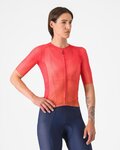 CASTELLI Cyklistický dres s krátkým rukávem - A/C W - červená