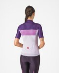 CASTELLI Cyklistický dres s krátkým rukávem - ELEGANTE - fialová/růžová/bílá