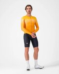 CASTELLI Cyklistický dres s dlouhým rukávem letní - UPF LONG - oranžová