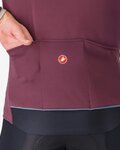 CASTELLI Cyklistická zateplená bunda - ALPHA 150 - bordó