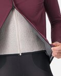 CASTELLI Cyklistická zateplená bunda - ALPHA 150 - bordó