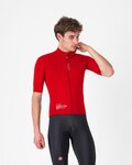 CASTELLI Cyklistická větruodolná bunda - DO.DI.CI. SHORT SLEEVE - červená