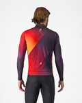 CASTELLI Cyklistický dres s dlouhým rukávem zimní - AMPLIFY - černá/červená/žlutá